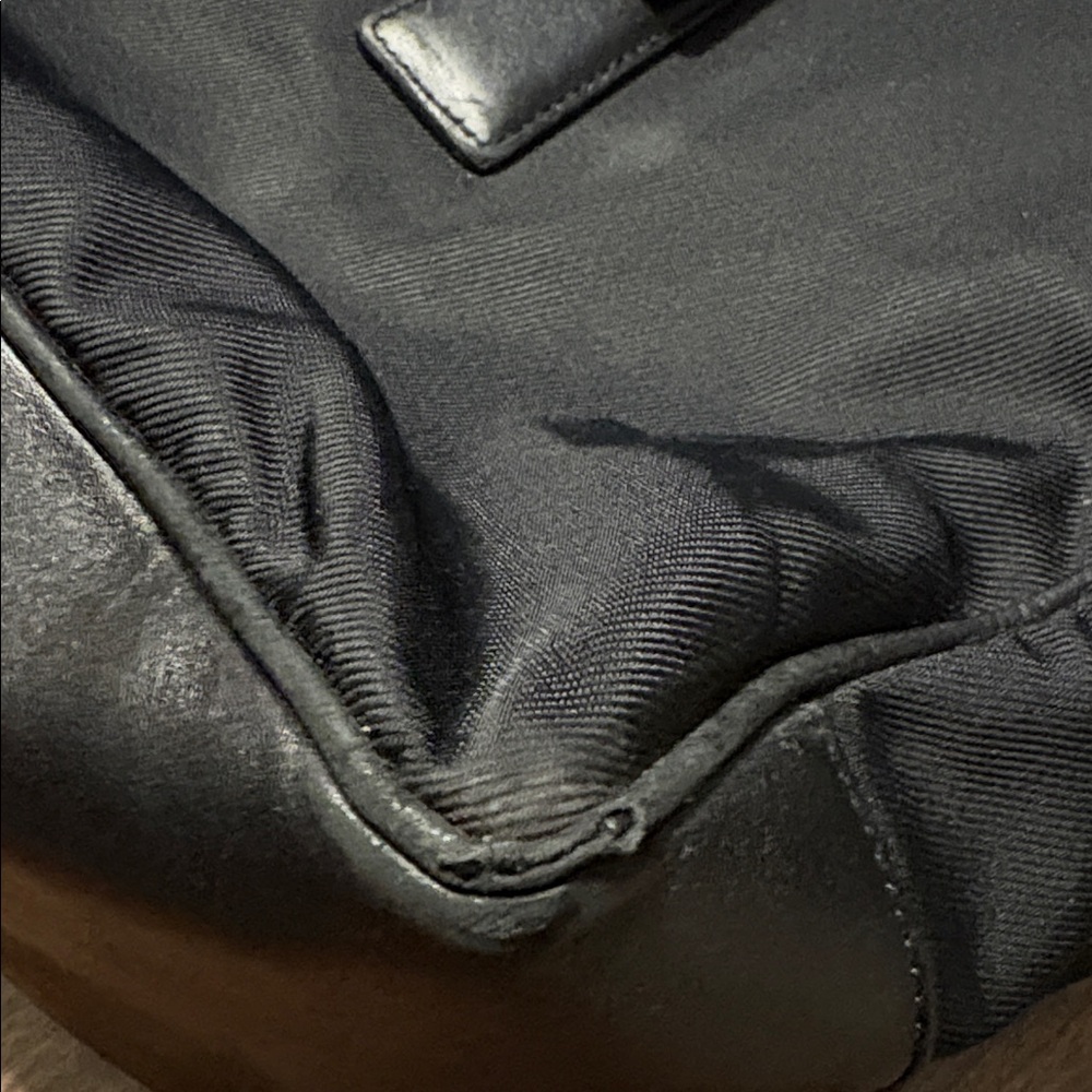 Coach Classic K1K 7434 Vintage Black Twill & Leather Carryall Bag - Picture 9 of 11